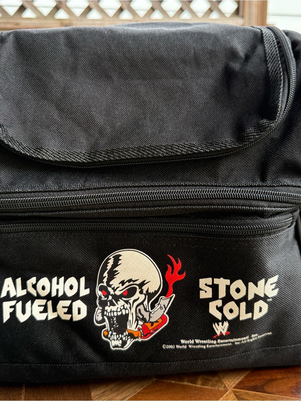 Vintage 2002 WWE Stone Cold Steve Austin Soft Cooler Lunch Box Bag Y2K
